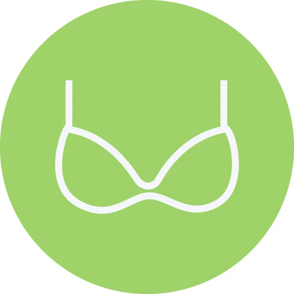Bikini Kläder Ikon Kontur Stil — Stock vektor
