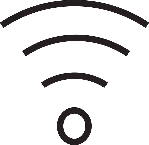Signal Wifi Kommunikations Symbol Umriss Stil — Stockvektor