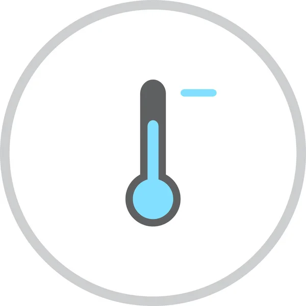 Kälteprognose Icon Ausgefüllten Outline Stil — Stockvektor