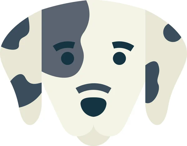 Ikon Hewan Peliharaan Anjing Dalmatian - Stok Vektor