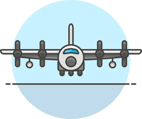 Luchtpictogram Militair Oorlogscategorie — Stockvector