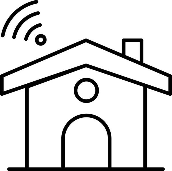 Huis Service Signaal Icoon — Stockvector