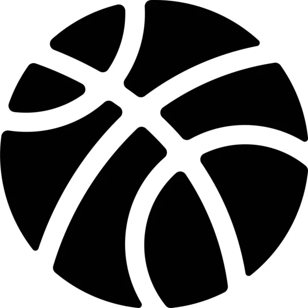 Basketbol Topu Spor Simgesi — Stok Vektör