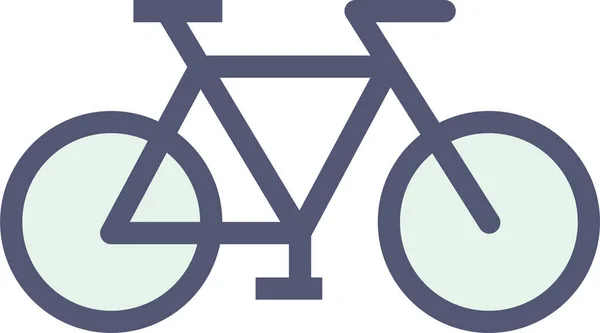 Icône Cycle Vélo Activité Dans Style Contour Rempli — Image vectorielle