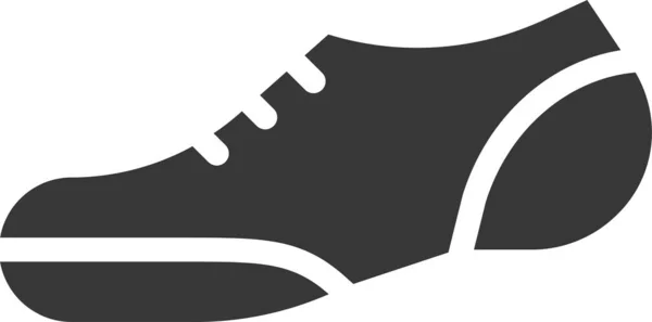 Casual Zapato Ropa Icono Moda Estilo Sólido — Archivo Imágenes Vectoriales