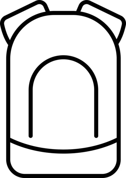 Иконка Рюкзака Рюкзаком Летней Категории — стоковый вектор