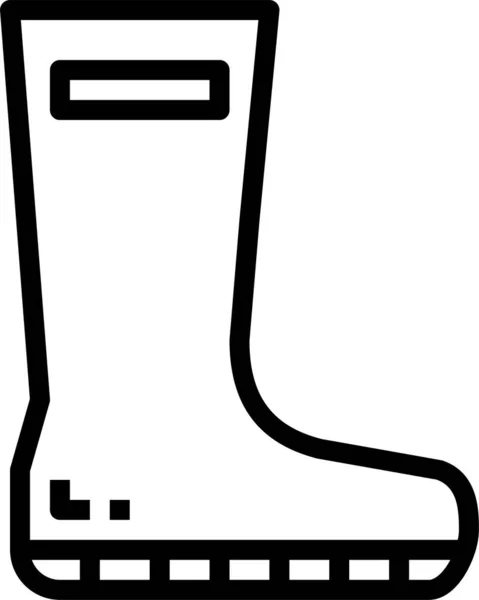Boot Boots Rain Icon — Stock Vector