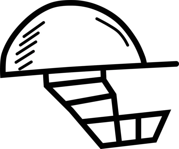 板球齿轮头像 轮廓风格 — 图库矢量图片