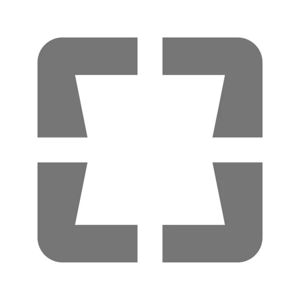 Frame Select Center Icon Umrissstil — Stockvektor