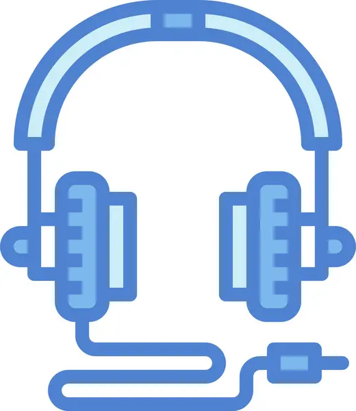 Audio Sluchátka Zvuková Ikona Kategorii Elektronických Zařízení — Stockový vektor