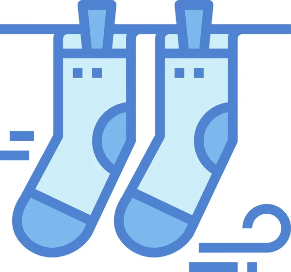 Giysi Ayakları Çorap Simgesi — Stok Vektör