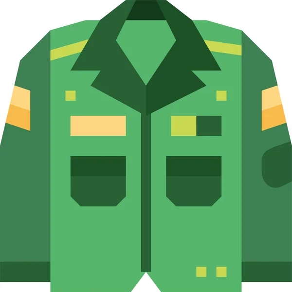 Camisa Militar Ícone Soldado Categoria Guerra Militar — Vetor de Stock