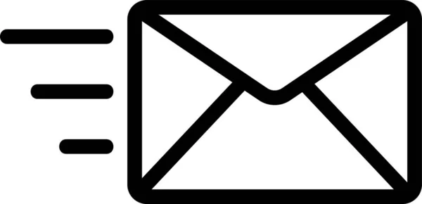 Иконка Письма Электронной Почты Стиле Наброска — стоковый вектор