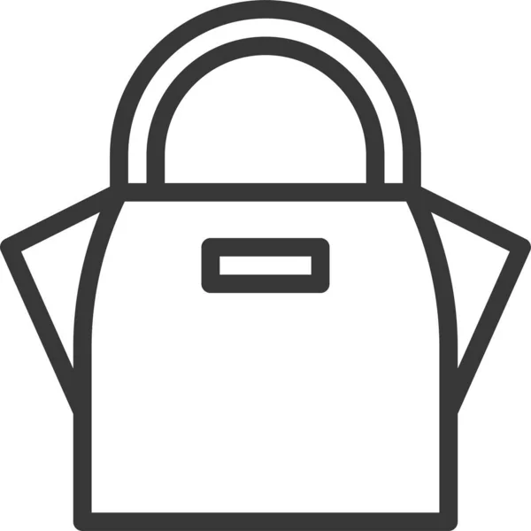 Bag Fashion Handbag Icon Outline Style — Stock Vector