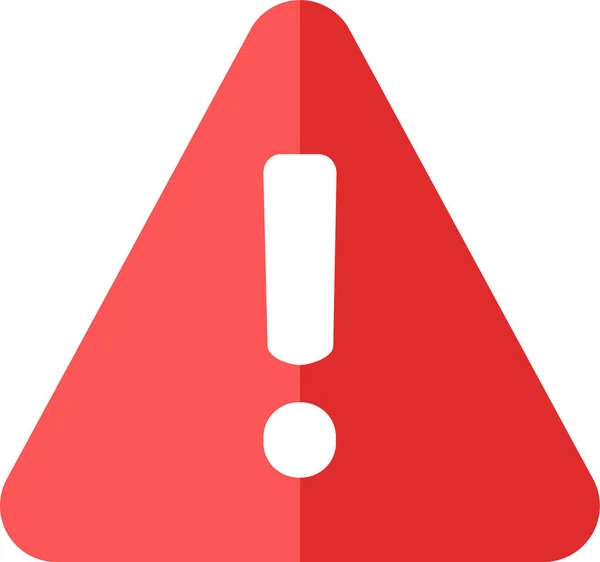 Caution Attention Important Icon Flat Style — Stock Vector