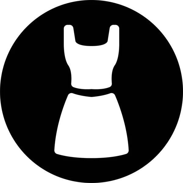 Ikon Mode Pakaian Dalam Gaya Padat - Stok Vektor