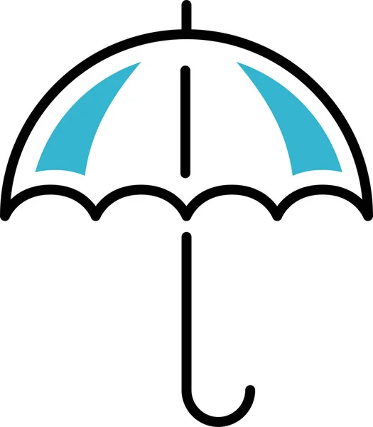 Ikona Ochrony Parasol Ochronny — Wektor stockowy