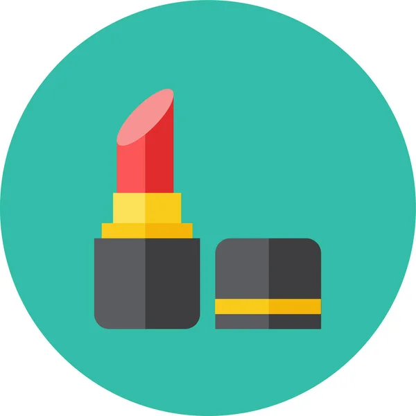 Lipstick Flat Ανάμεικτο Εικονίδιο — Διανυσματικό Αρχείο