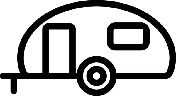 Иконка Контуром Автомобиля Стиле Наброска — стоковый вектор