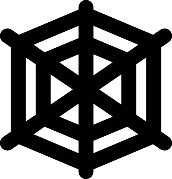 Web Spinne Haustiere Symbol Solidem Stil — Stockvektor