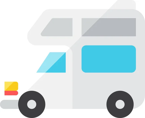 Flat Vehicles Modes Transport Icon Flat Style — Stockový vektor