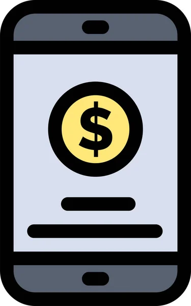 A38 Mobile Money Icon Business Management Category — Stock Vector