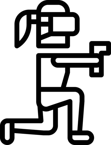 Übung Workout Symbol — Stockvektor