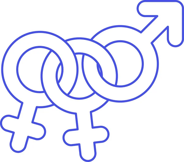 Gay Lgbt Color Icon — Stock Vector