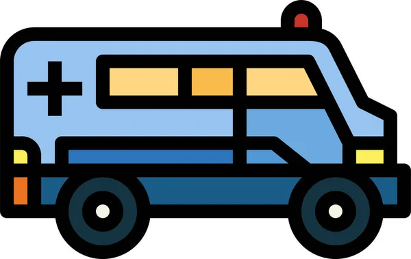 Ambulancia Coche Icono Emergencia — Vector de stock