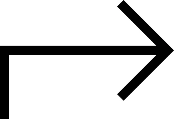 Значок Стрілкою Програми Твердому Стилі — стоковий вектор
