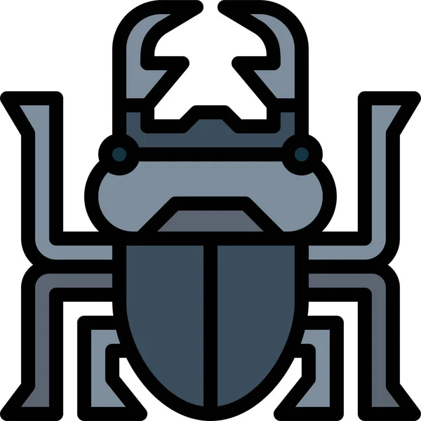 Animal Scarabée Bug Icône — Image vectorielle