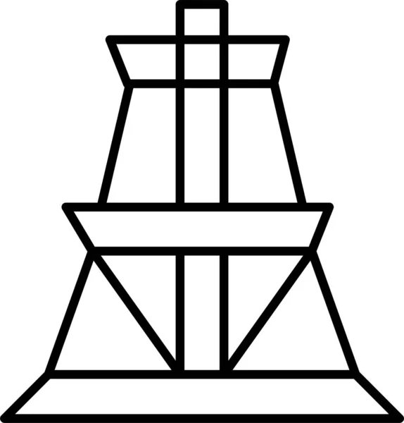 Stromturmsymbole Umrissen — Stockvektor