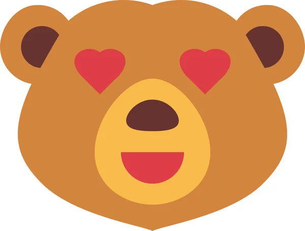 Bear Wildlife Mammal Icon — Stock Vector