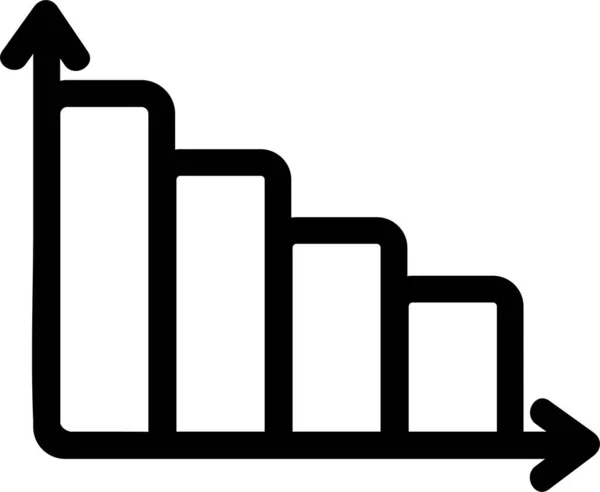 Analyse Analytics Business Ikone Business Management Kategorie — Stockvektor