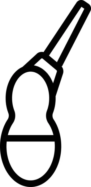 Contraception Douche Female Icon Outline Style — Image vectorielle