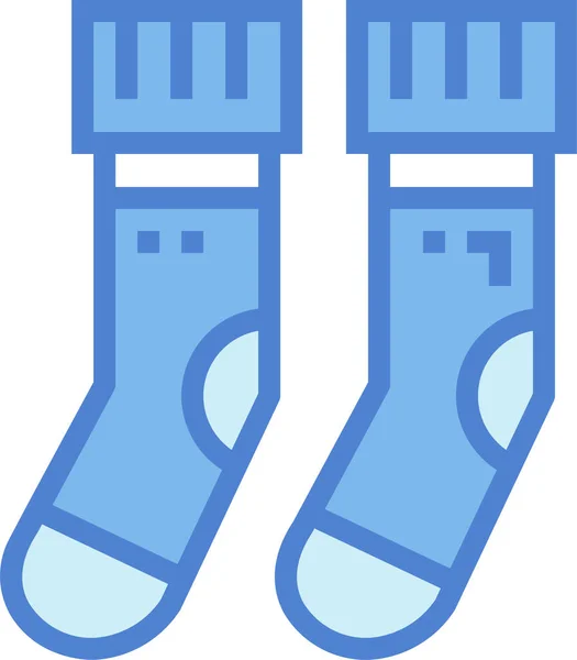 Значок Шкарпетки Одягу Заповненому Стилі — стоковий вектор