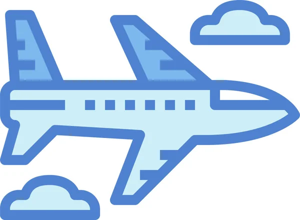 Flugzeug Flugzeug Symbol Der Kategorie Tourismus Hotels Gastfreundschaft — Stockvektor