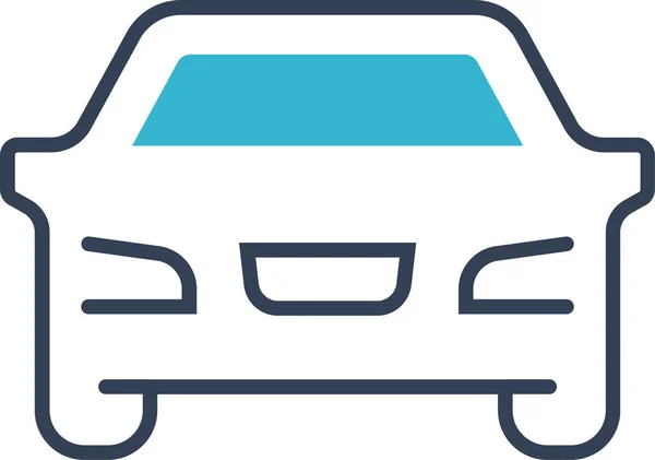 Icono Transporte Automóviles Estilo Contorno Lleno — Vector de stock