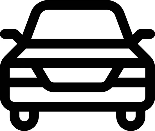 Ícone Transporte Viagens Carro Estilo Esboço —  Vetores de Stock