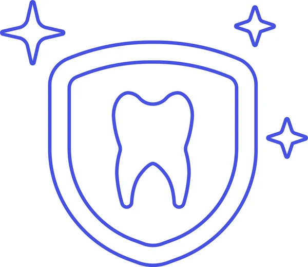 Cuidado Dental Icono Odontología Los Hospitales Categoría Sanitaria — Vector de stock