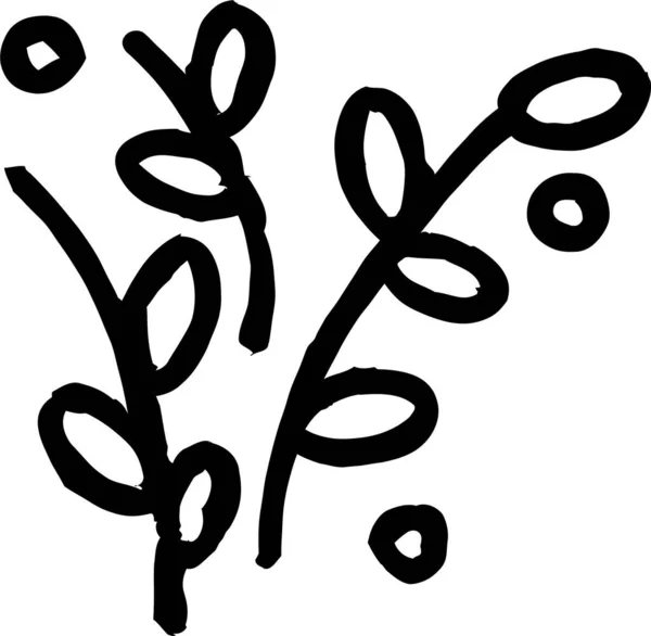 Икона Листового Растения Весенней Категории — стоковый вектор