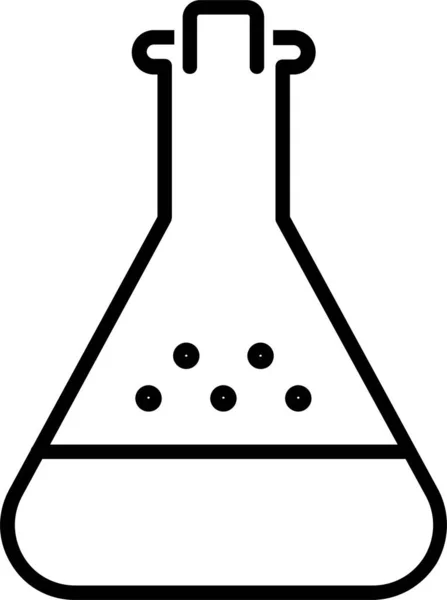 Alcohol Química Bebida Icono Estilo Del Esquema — Vector de stock