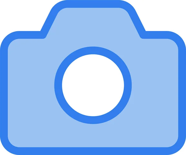 Иконка Изображения Камеры Стиле Заполненного Контура — стоковый вектор