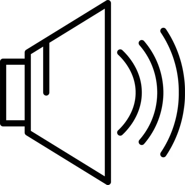 Ikona Reproduktoru Zvuku Kategorii Elektronických Zařízení — Stockový vektor