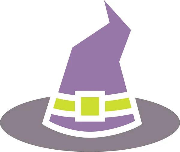 Halloween Hat Hocuspocus Icon Solid Style — 스톡 벡터