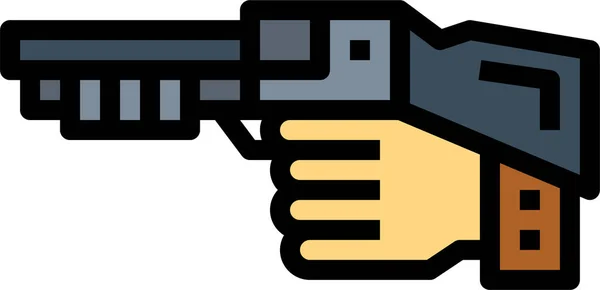 Pistola Mano Escopeta Icono Cultura Comunidades Categoría — Vector de stock