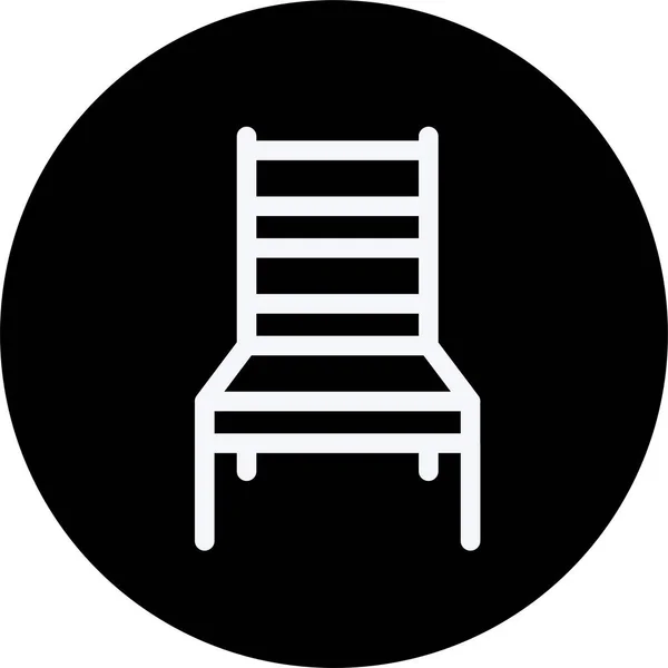 Aplikansi Ikon Rumah Furnitur Dalam Gaya Outline - Stok Vektor