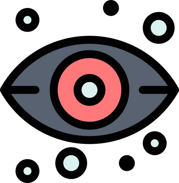 Icono Almacenamiento Del Servidor Ocular Categoría Hardware Informático — Vector de stock