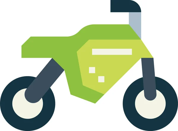 Elektrikli Motosiklet Motosiklet Simgesi — Stok Vektör