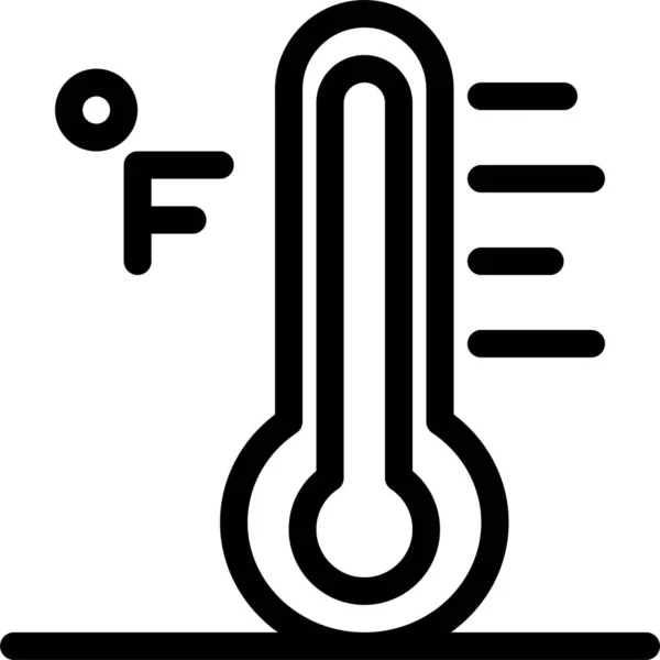 Wolk Licht Regenachtige Pictogram Omtrek Stijl — Stockvector